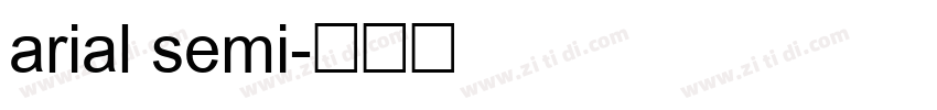arial semi字体转换